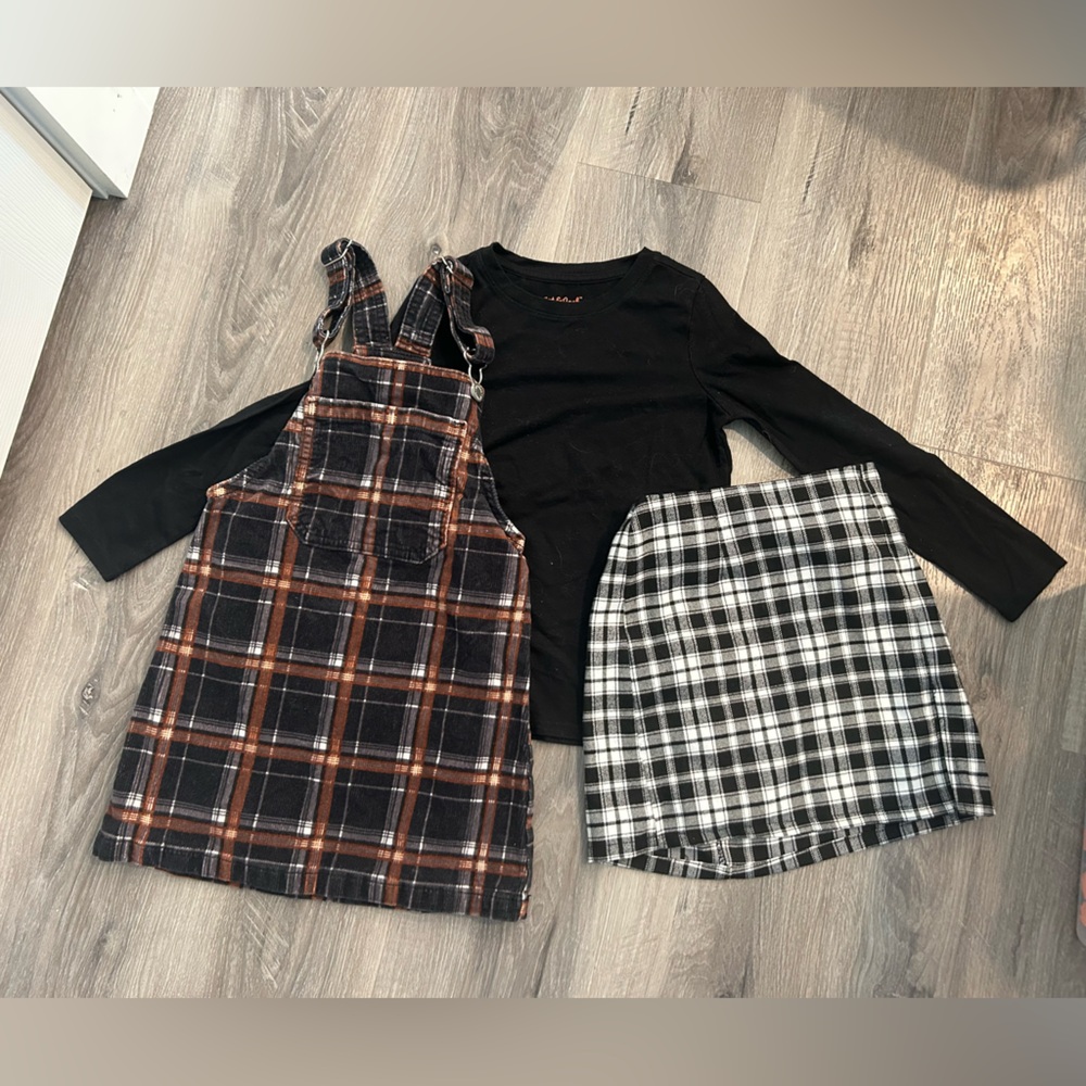 Cat & Jack / Art Class Plaid outfit set